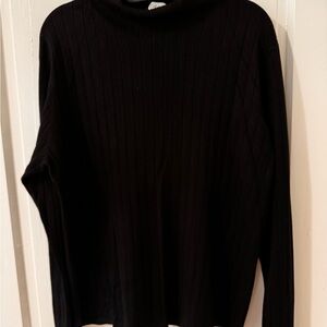 Calvin Klein Ribbed Mock Neck Sweater – Size XL